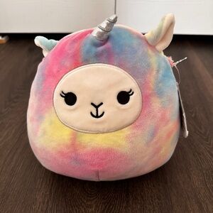 Squishmallow Kellytoy Lucy-May Rainbow Llamacorn 5” New Htf Limited